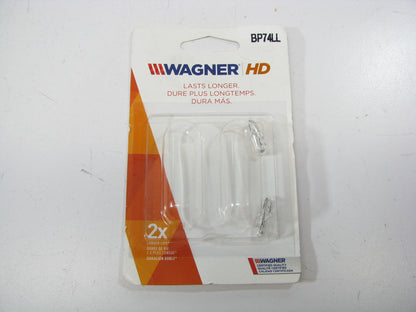 (2) Wagner BP74LL Long Life Wedge Minature Light Lamp Bulbs
