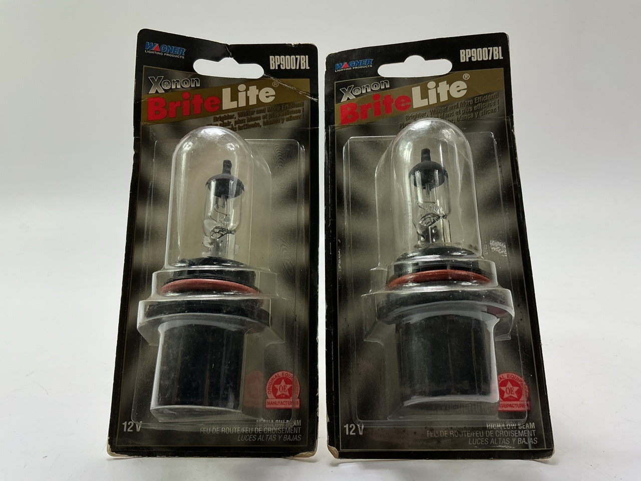 (2) Wagner BP9007BL High / Low Beam BriteLite Lamp Light Bulb 12V Replaces 9007