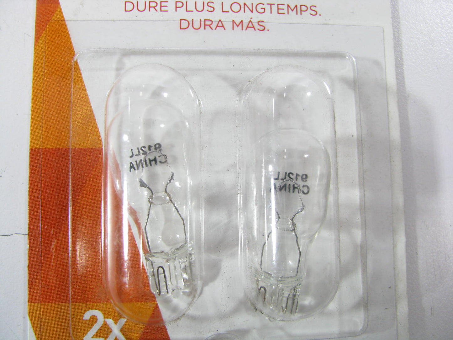(2) Wagner BP912LL Long Life Wedge Minature Lamp Light Bulb