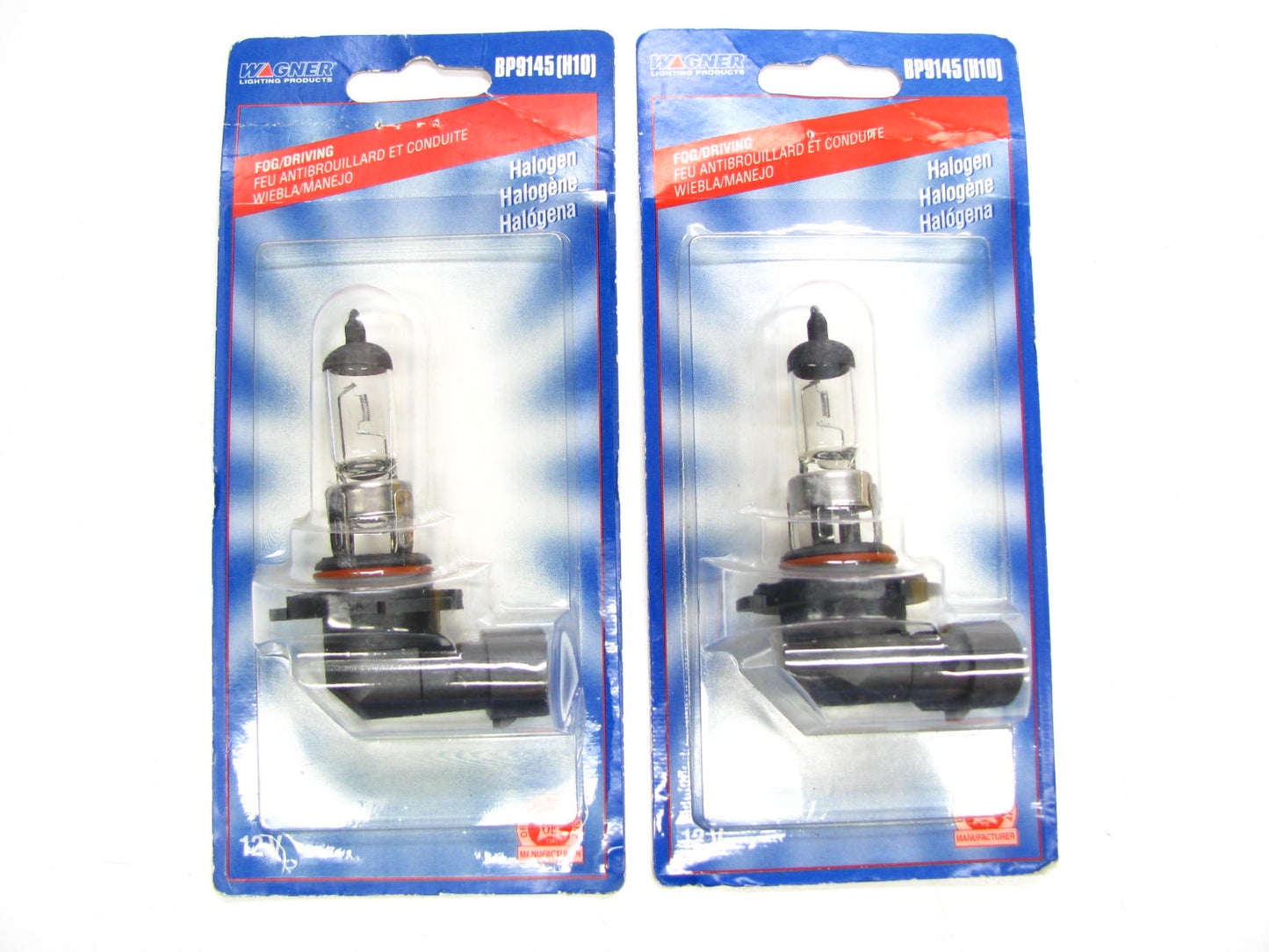 (x2) Wagner BP9145-2 Halogen Fog Light Bulbs / H10 12V 45W