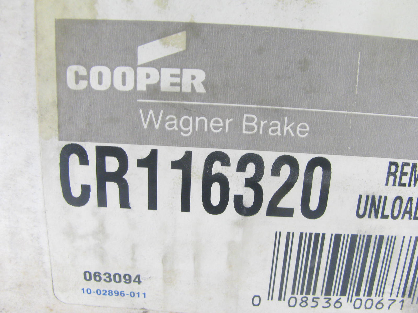 Wagner CR116320 Remanufactured Disc Brake Caliper - Front Right