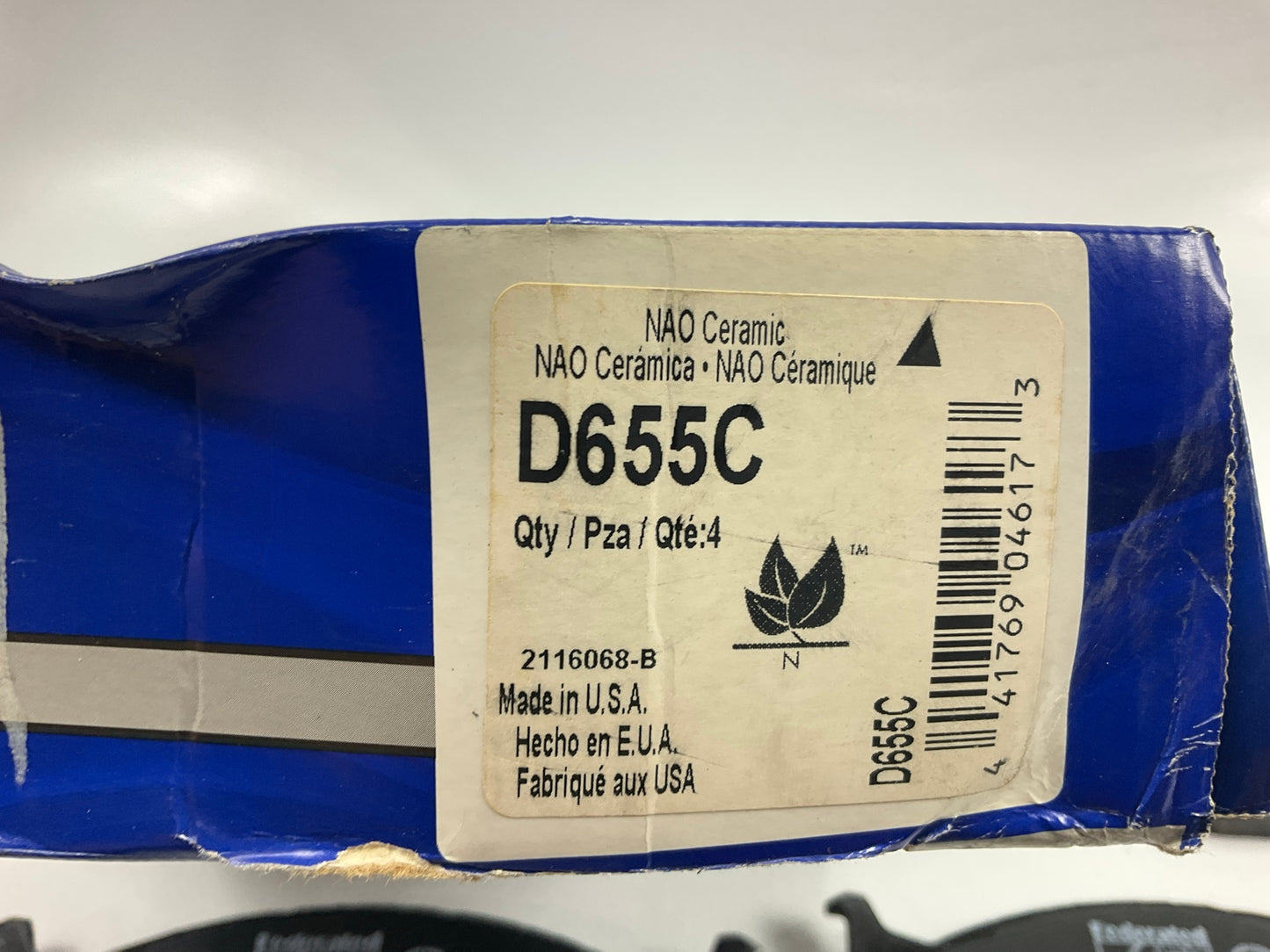 Wagner D655C Front Ceramic Disc Brake Pads