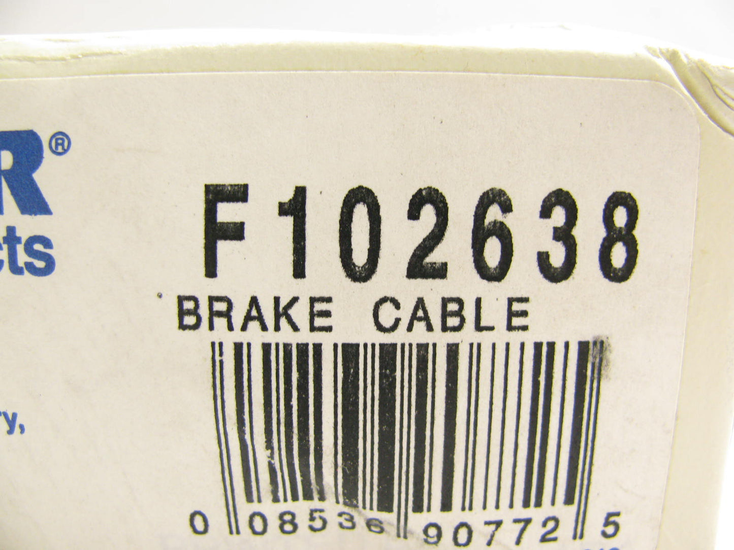 Wagner F102638 Parking Brake Cable - Rear Right