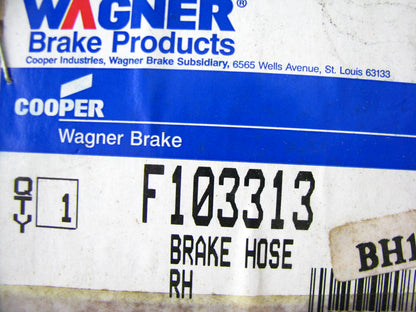 Wagner F103313 Brake Hydraulic Hose - Front Right