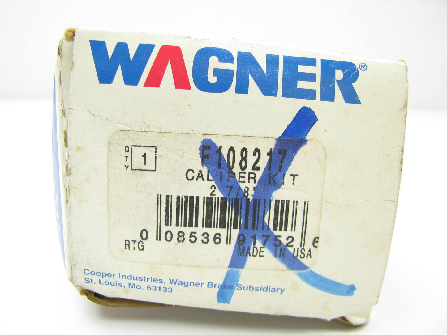 Wagner F108217 Front Disc Brake Caliper Repair Kit