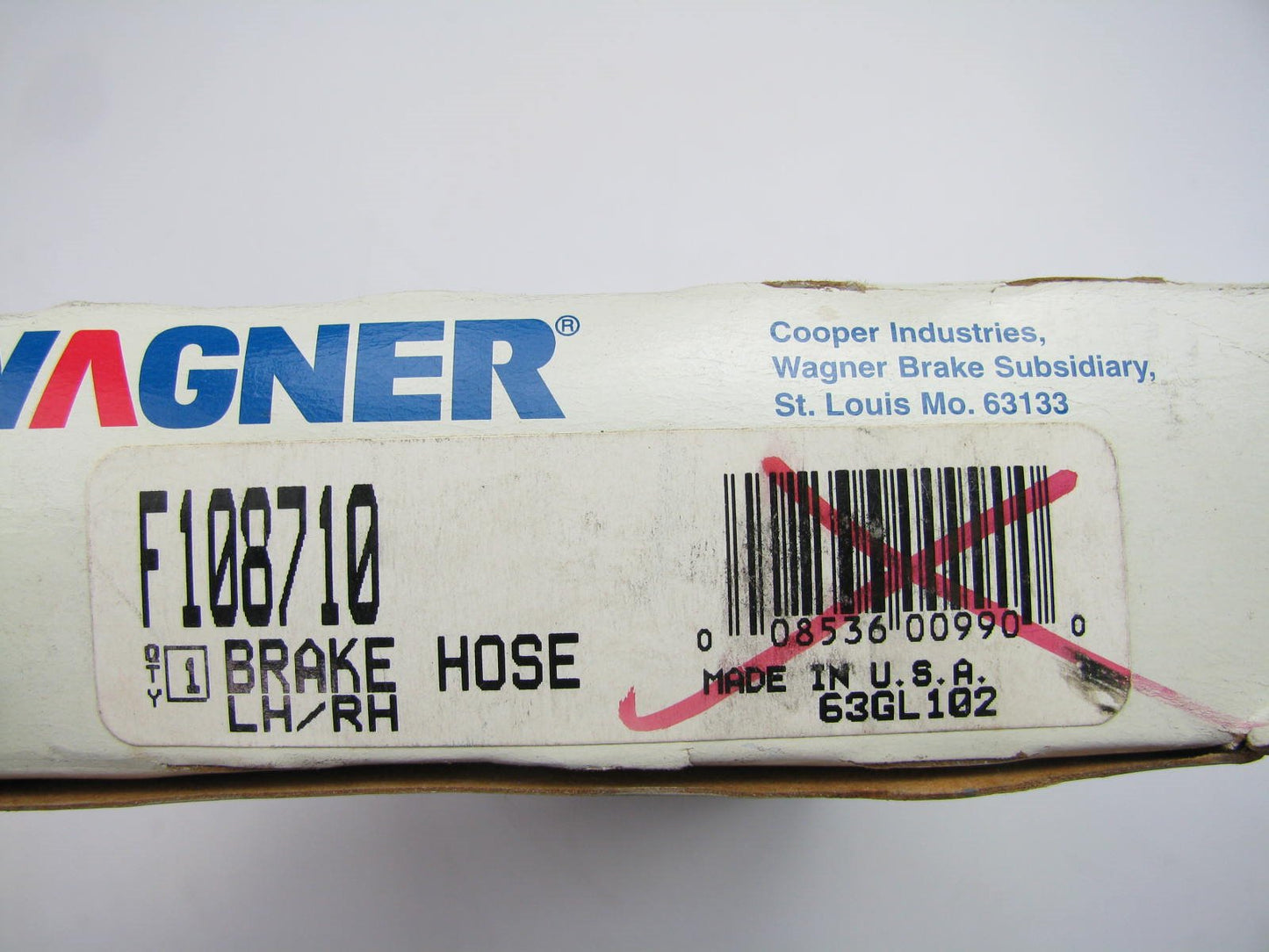 Wagner F108710 Rear Hydraulic Brake Hose