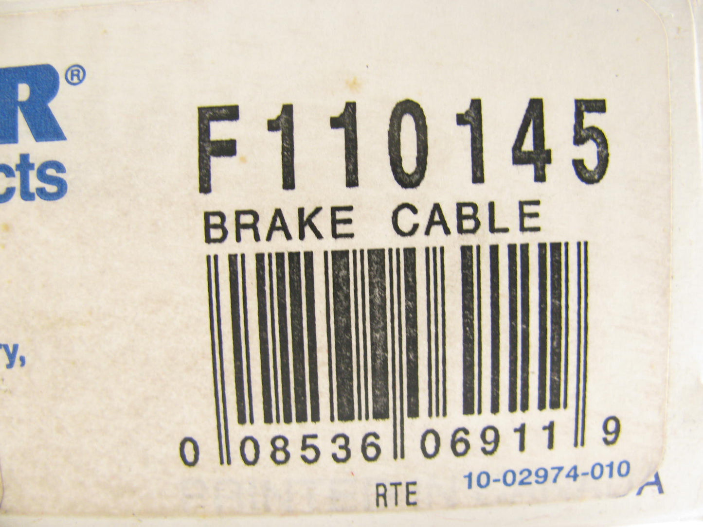 Wagner F110145 Rear Left Drivers Side Parking Brake Cable For 1977-1979 Mark V