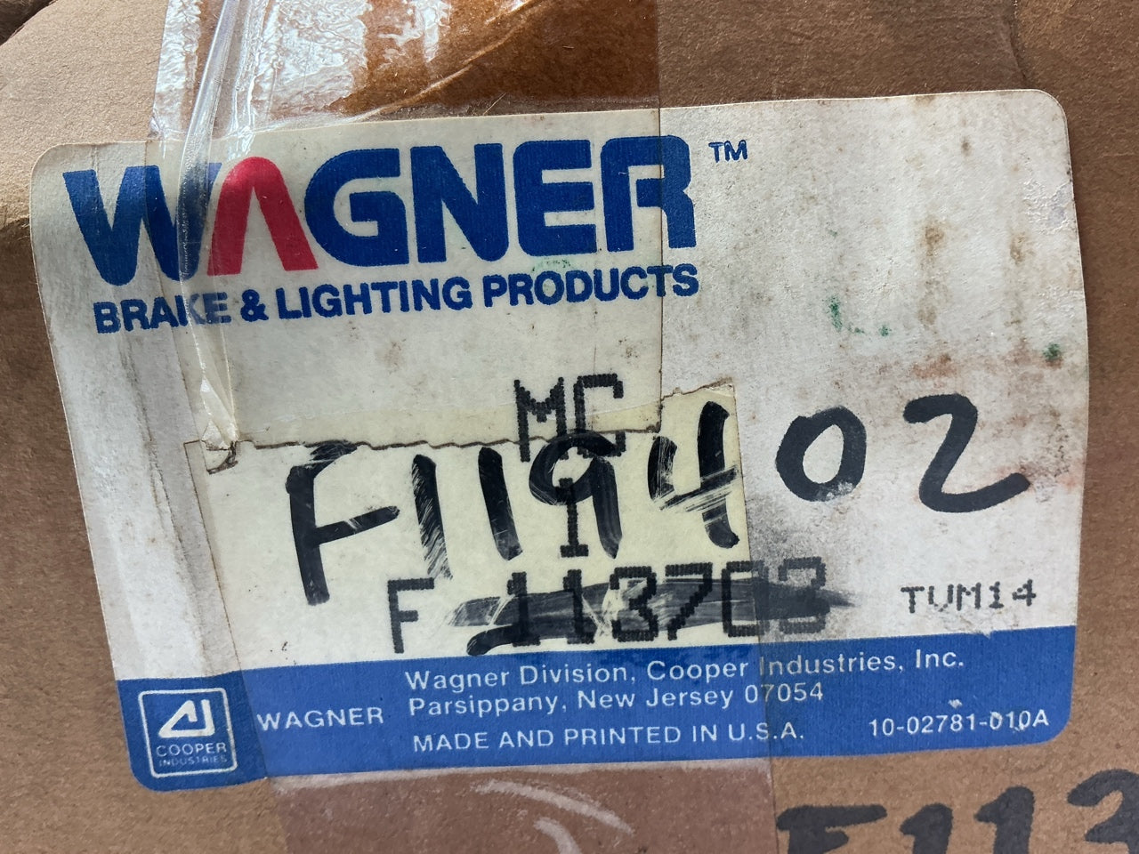 Wagner F113703 Brake Master Cylinder - DAMAGED RESERVOIR CAP