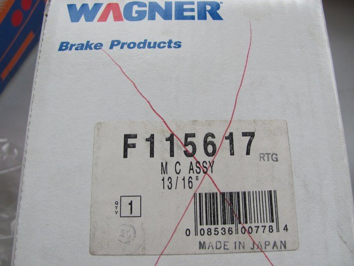 Wagner F115617 NABCO Brake Master Cylinder For 1985-89 Subaru DL, GL, GL-10, XT