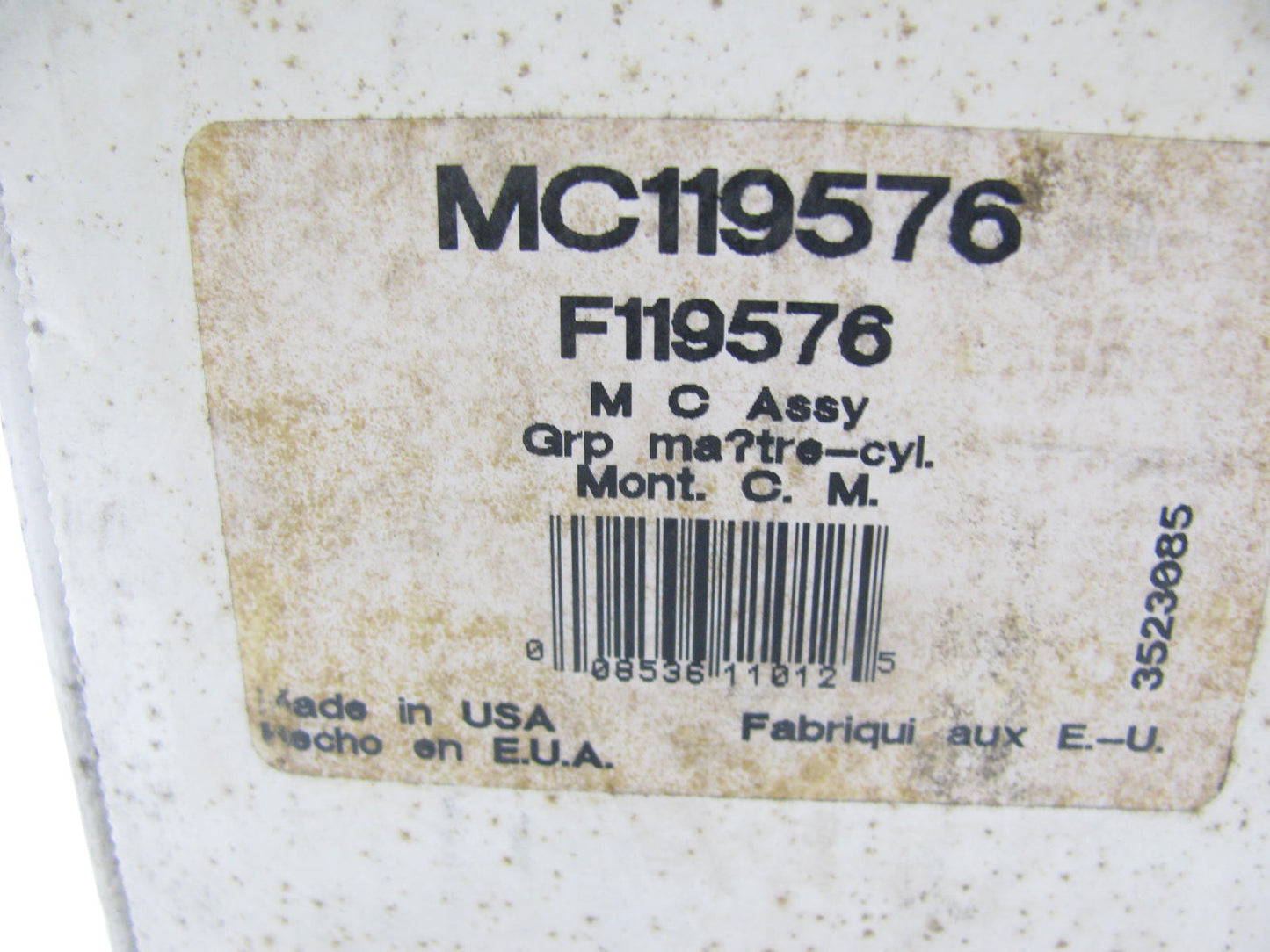 Wagner F119576 Brake Master Cylinder For 1988 Mitsubishi Montero & Raider