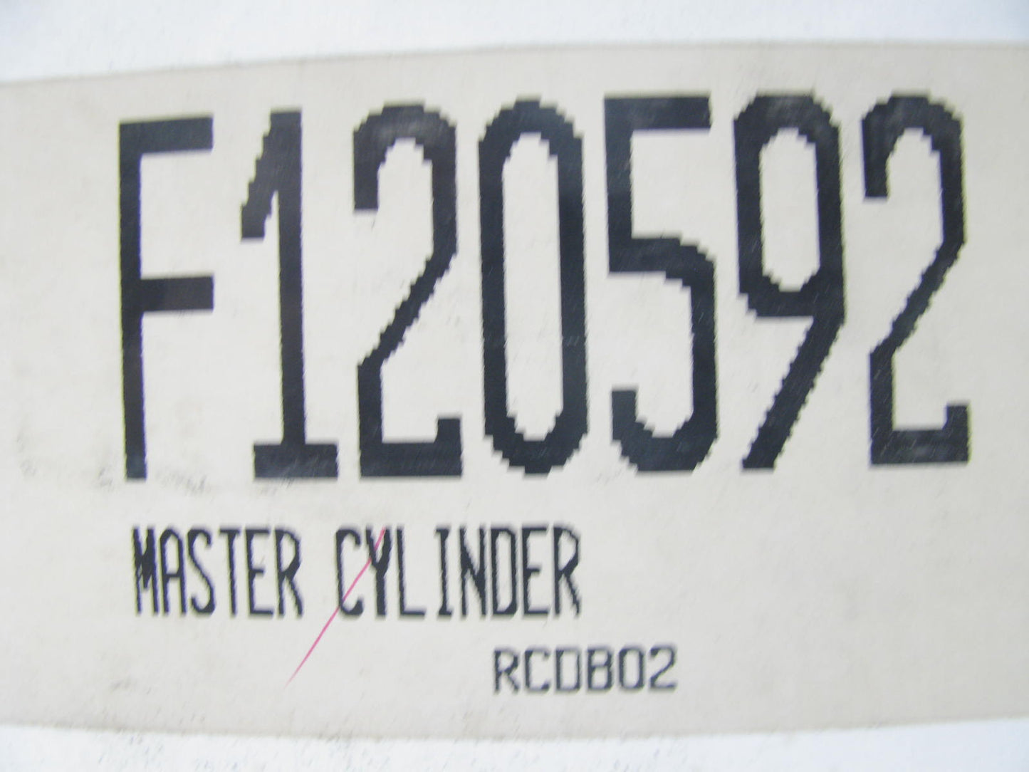 Wagner F120592 Brake Master Cylinder - 15/16'' Bore