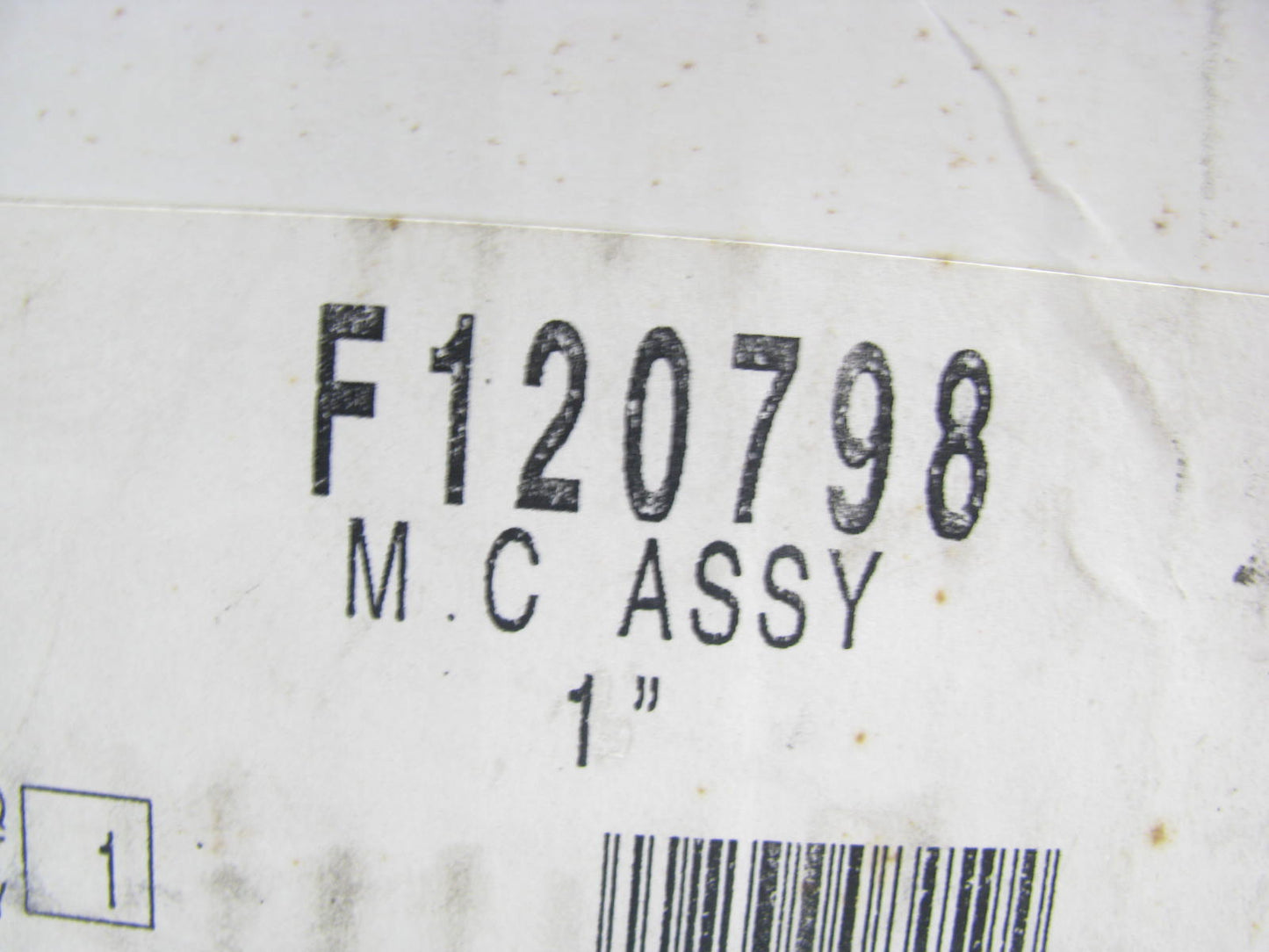 Wagner F120798 Brake Master Cylinder - POLICE VEHICLES ONLY