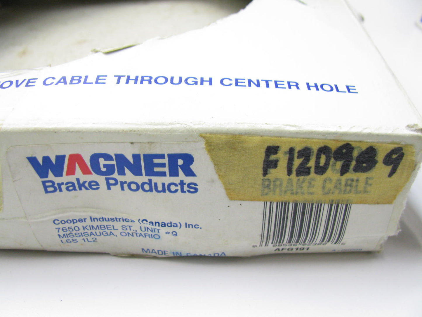 Wagner F120989 Rear Left Parking Brake Cable 1987-1991 Ford E-150 Econoline