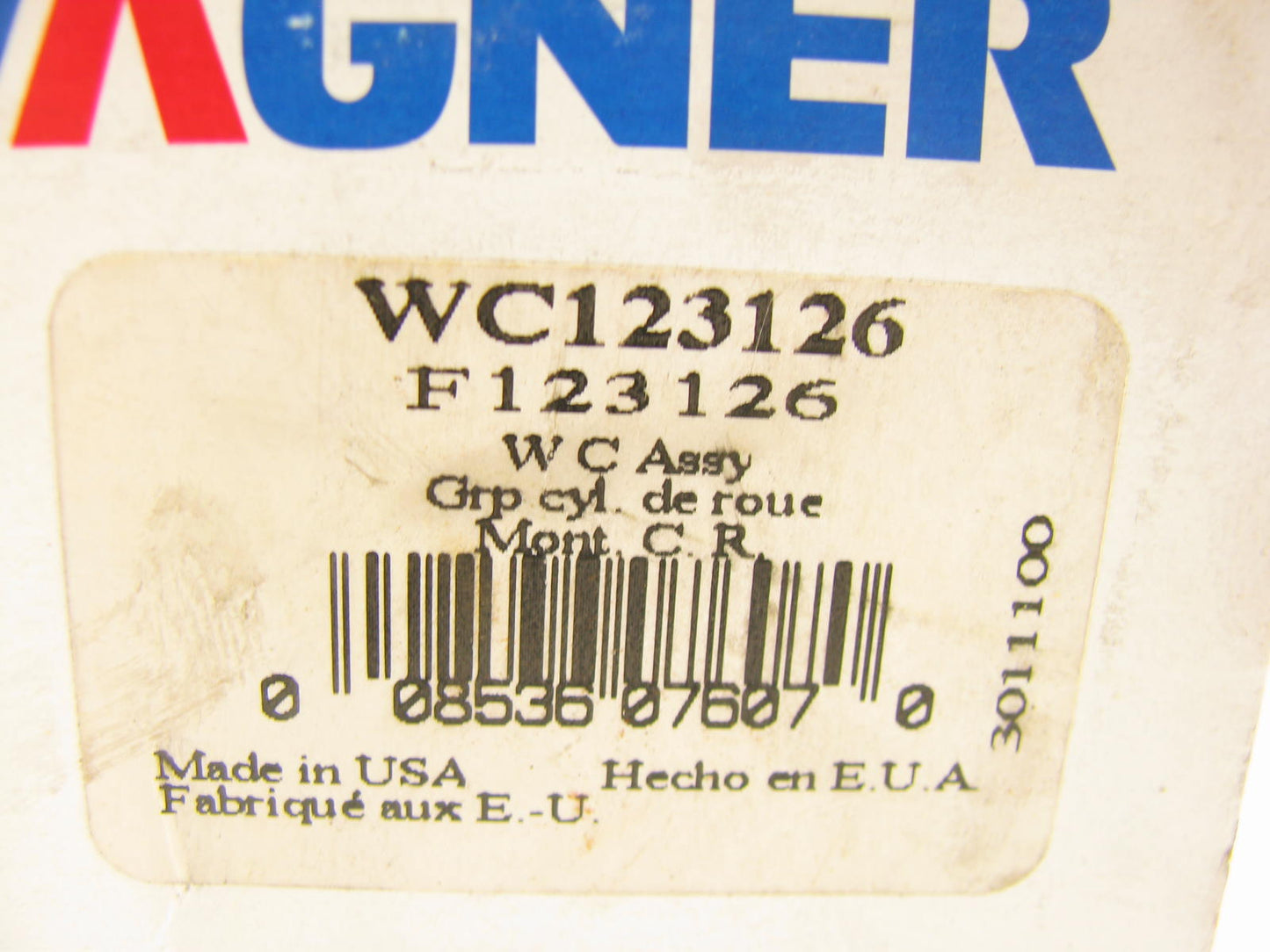 Wagner F123126 REAR Drum Brake Wheel Cylinder 90-91 Honda Civic 4WD 3/4''