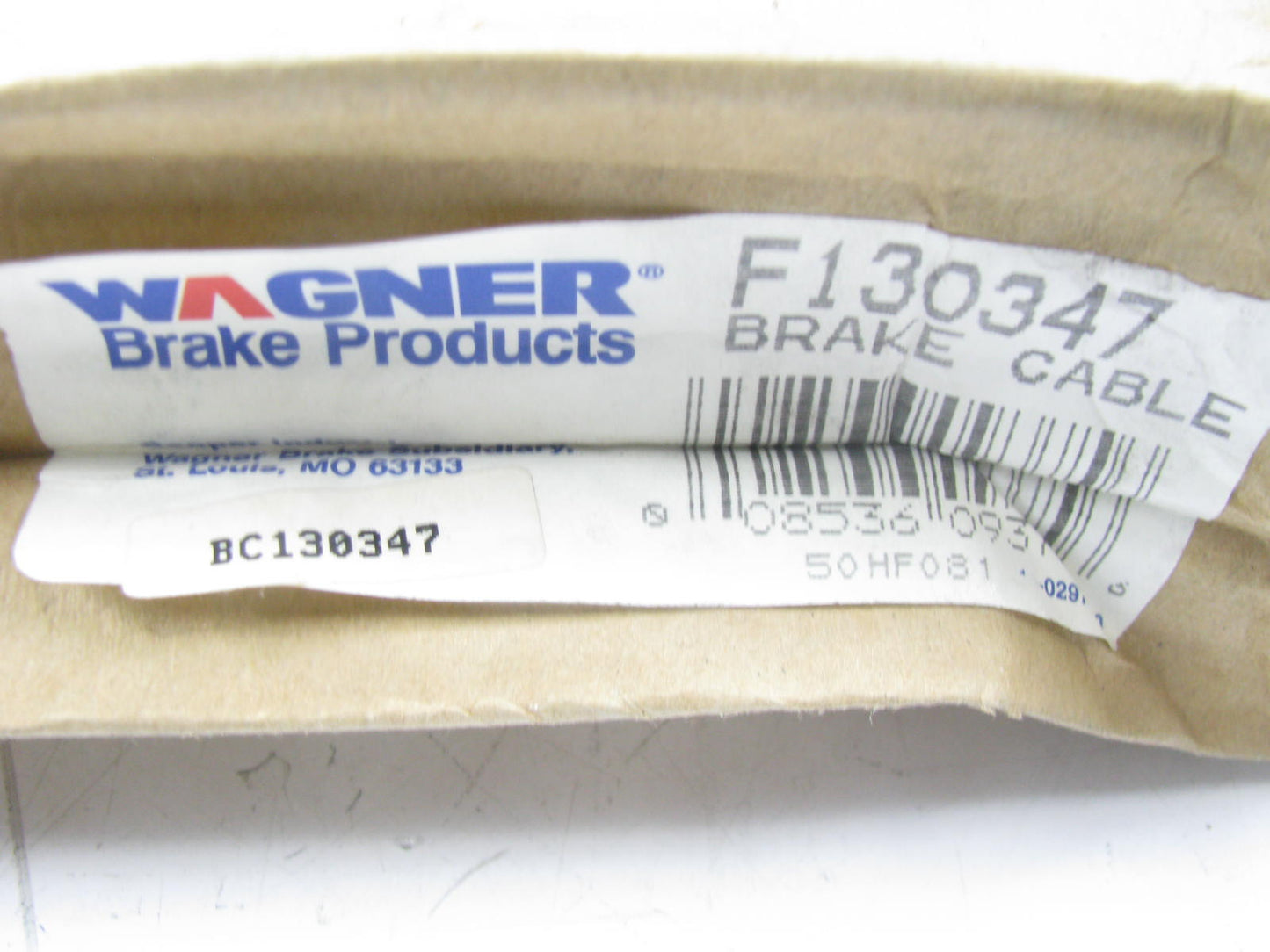 Wagner F126842 Parking Brake Cable - Forward