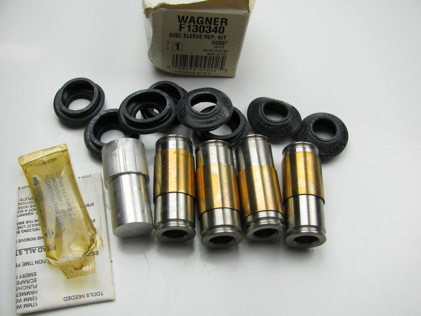 Wagner F130340 Disc Brake Caliper Sleeve Repair Kit - GM W-Body