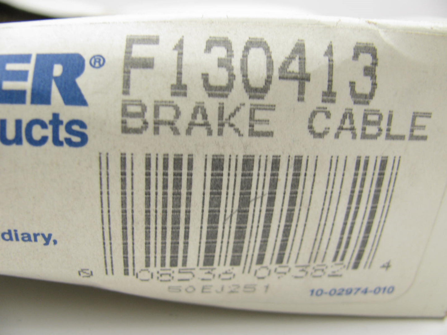 Wagner F130413 Parking Brake Cable - Forward