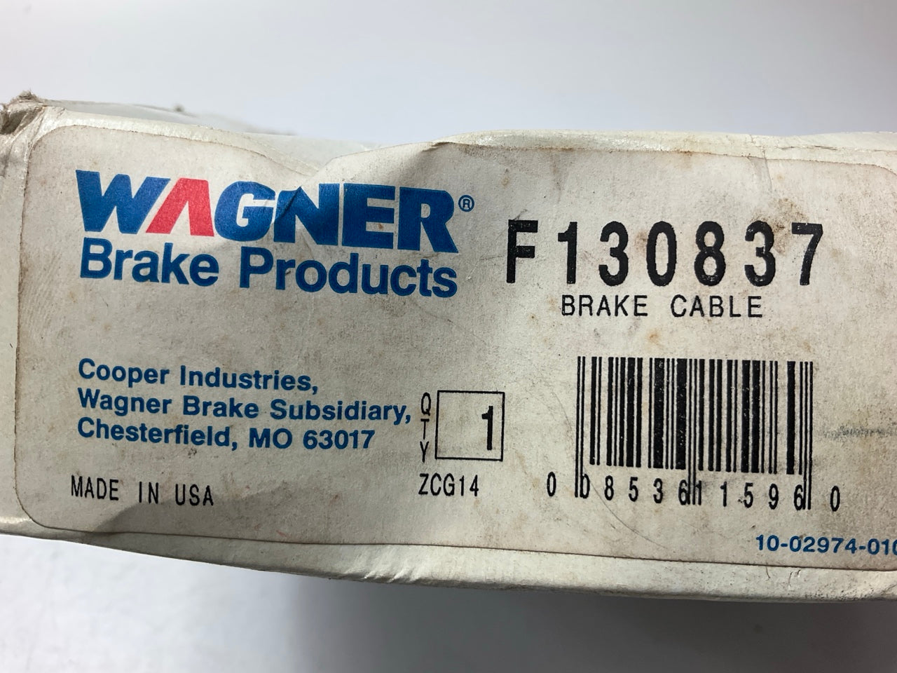 Wagner F130837 Rear Right Parking Brake Cable
