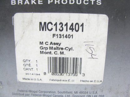 Wagner F131401 Brake Master Cylinder W/O Reservoir
