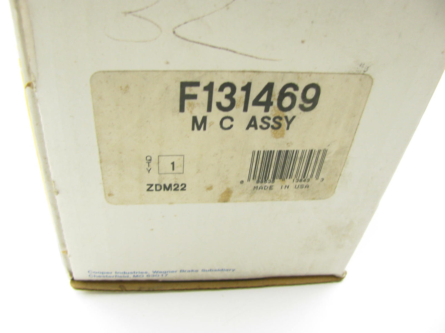 Wagner F131469 Brake Master Cylinder - WITH Traction Control ONLY