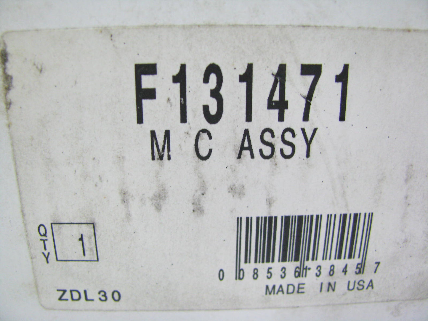 Wagner F131471 Brake Master Cylinder - 1-1/4'' Bore