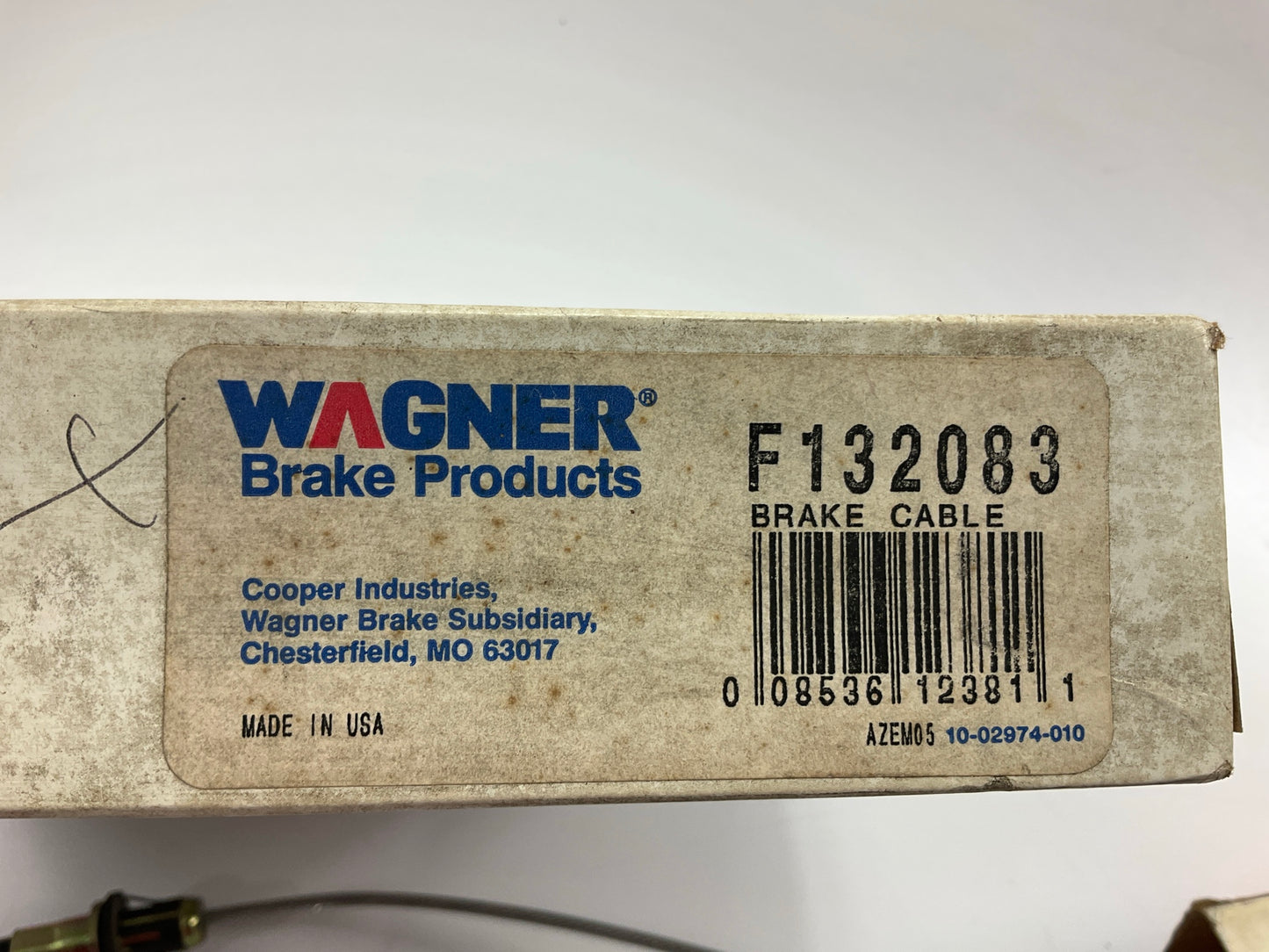 Wagner F132083 Front Parking Brake Cable 1992-1994 Ford E-150 E-250 E-350