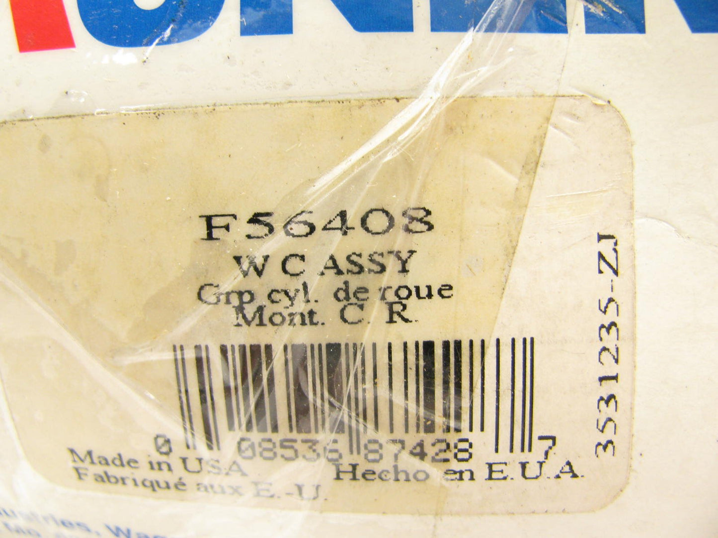 Wagner F56408 REAR LOWER Drum Brake Wheel Cylinder 1966 GMC 3500 1 1/2'' Bore
