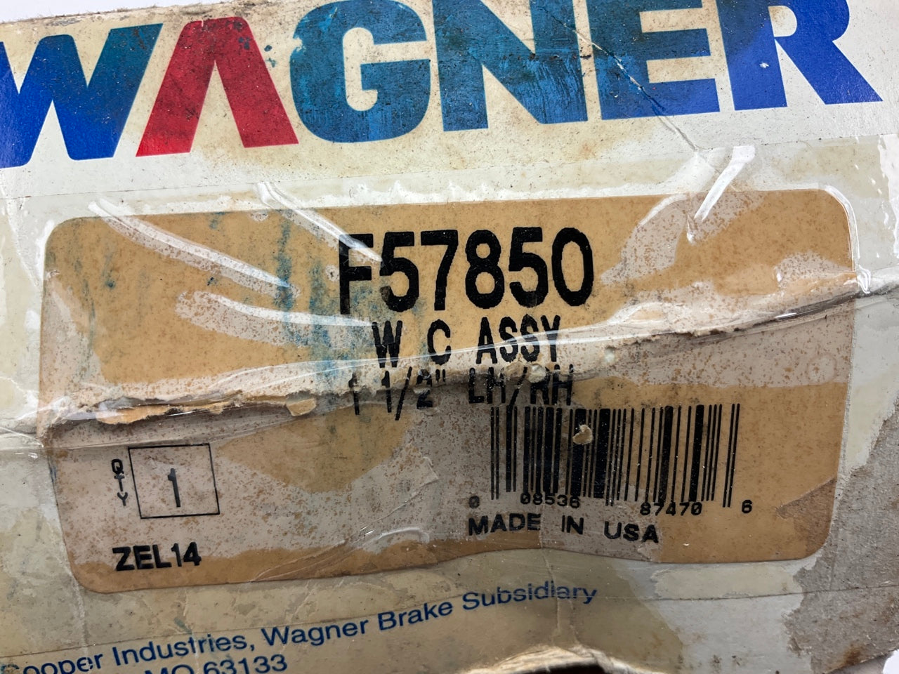 Wagner F57850 Rear Lower Drum Brake Wheel Cylinder - FD83663 / FD-83663 Casting