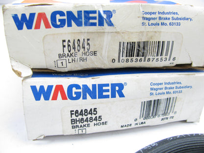 (2) Wagner F64845 Front Brake Hose - 1967-1970 Mustang Cougar FRONT DRUM