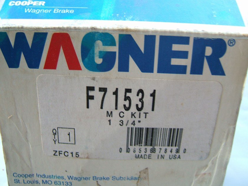 Wagner F71531 Brake Master Cylinder Repair Kit (Dual Hydraulic Brake System)