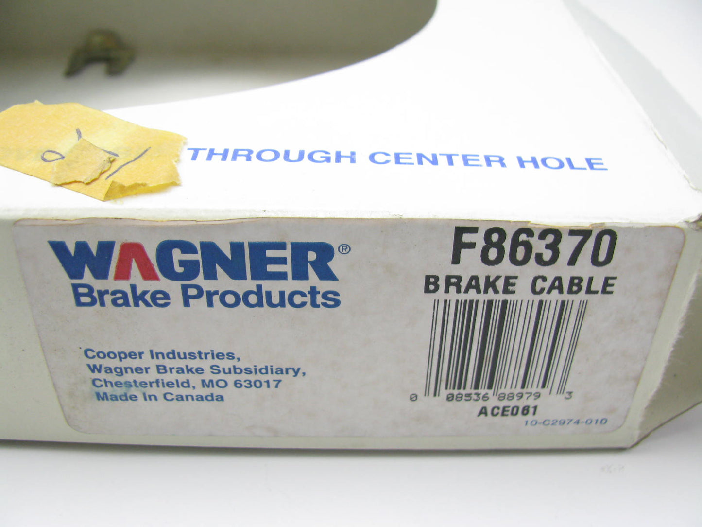 Wagner F86370 REAR Parking Brake Cable