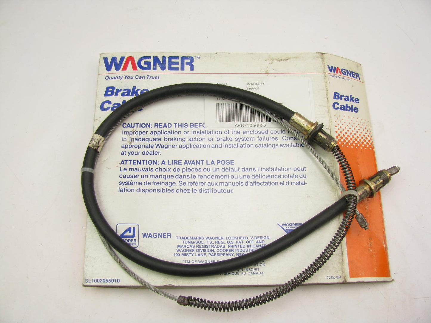 Wagner F88595 Front Parking Brake Cable