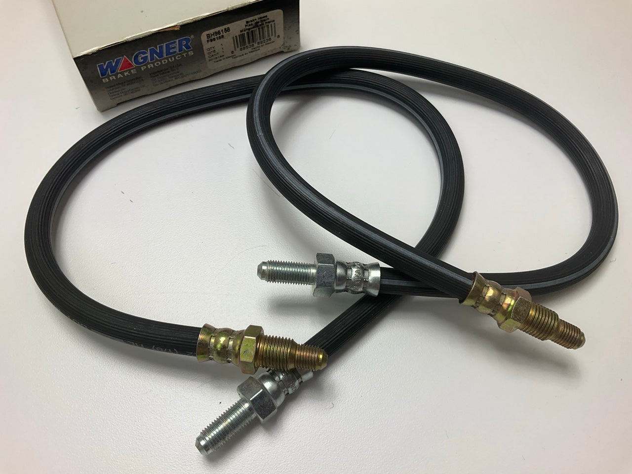 (2) Wagner BH96158 Front Brake Hose For 1968-1974 Volvo 142 1971-1972 144