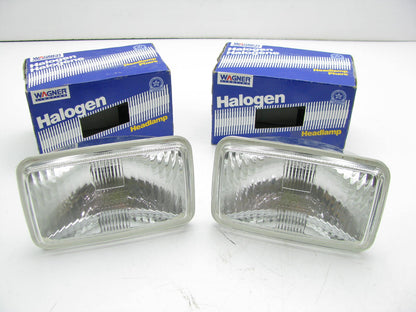 (2) Wagner H-9420 Rectangular Halogen Sealed Beam Lamp Light Bulbs 12.8V 50W