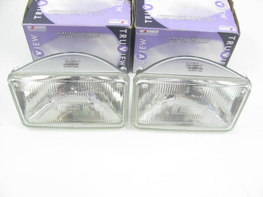 (2) Wagner H4651TV Truview Sealed Beam Headlamp Bulb - 100x165 12V 50W