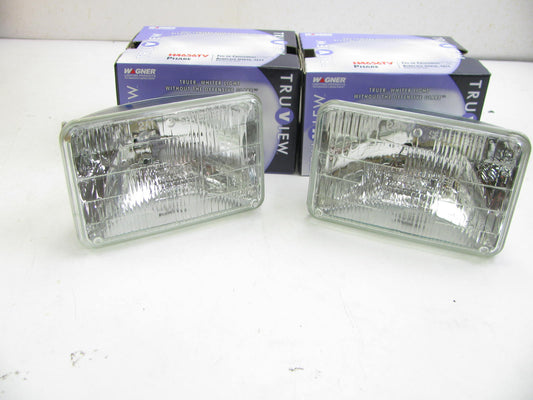 (2) Wagner H4656TV Headlamp Headlight Light Bulb - 12V 35/35W