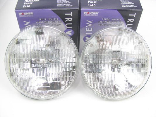 (2) Wagner H6024TV Truview Sealed Beam Headlamp Bulb - PAR56 7'' 12V 60/35 Watt