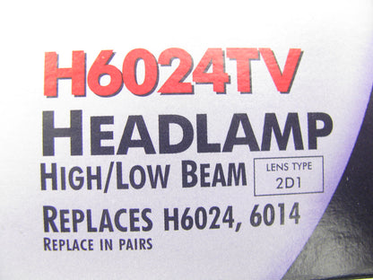 (2) Wagner H6024TV Truview Sealed Beam Headlamp Bulb - PAR56 7'' 12V 60/35 Watt