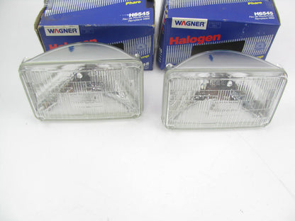(2) Wagner H6545 Sealed Beam Headlight Headlamp Bulb - 100x165 12V 65/45 Watt