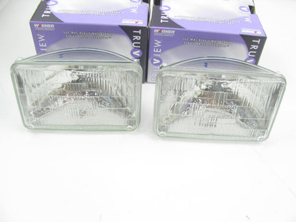 (2) Wagner H6545TV Truview Sealed Beam Headlamp Bulb - 100x165 12V 65/45 Watt