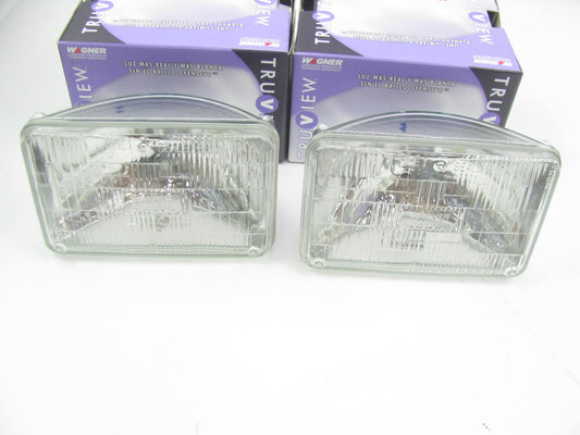 (2) Wagner H6545TV Truview Sealed Beam Headlamp Bulb - 100x165 12V 65/45 Watt