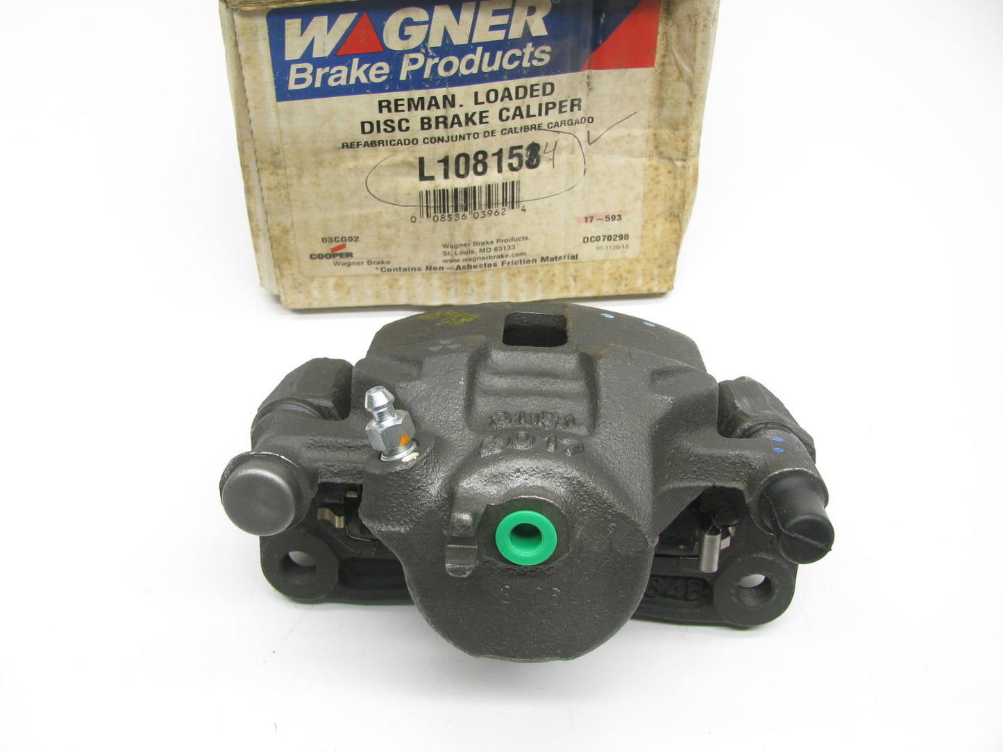 Wagner L108153 Reman Front Right Brake Caliper For 1982-1983 Honda Accord