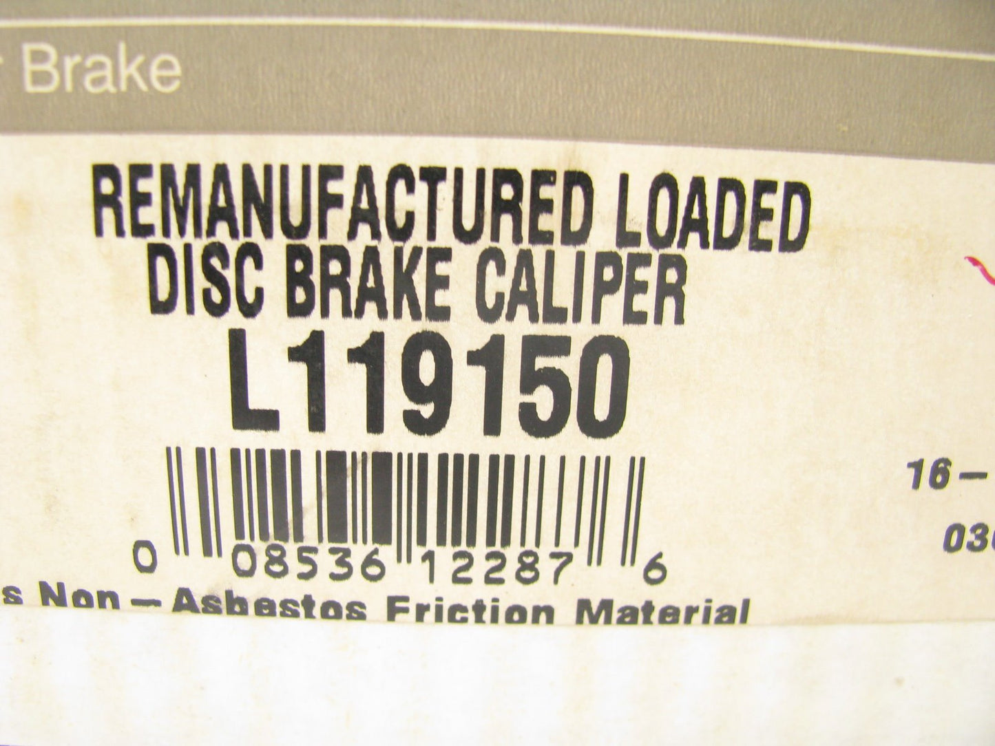 REMAN Wagner L119150 Front Right Disc Brake Caliper 89-92 Thunderbird Cougar