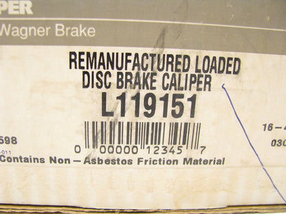 REMAN Wagner Loaded Disc Brake Caliper Front Left 89-92 Thunderbird, Cougar