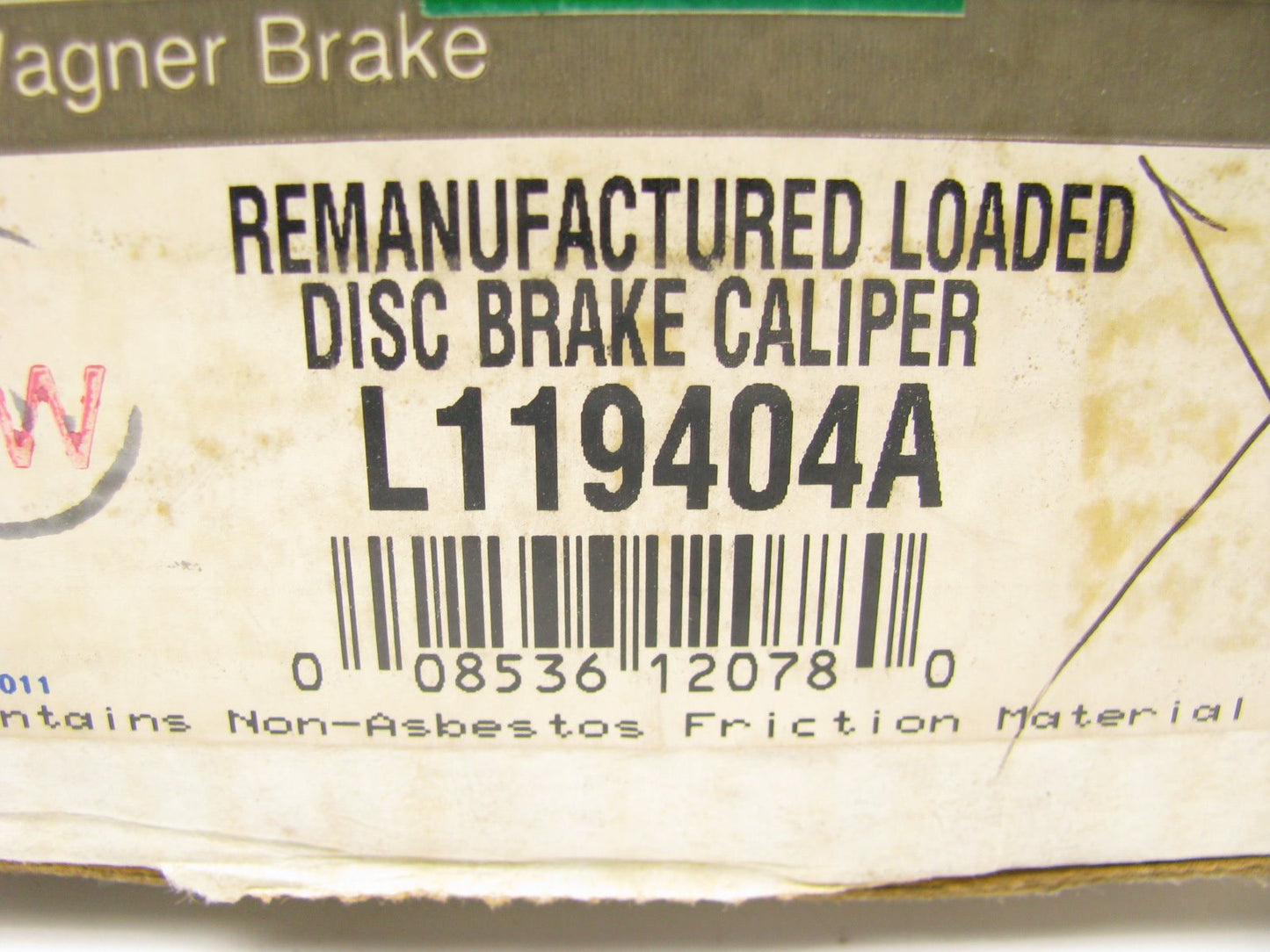 REMAN Wagner L119404A Front Left Brake Caliper With Pads For 1989-1998 240SX