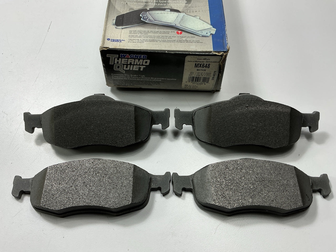 Wagner MX648 Front Semi-Metallic Disc Brake Pads