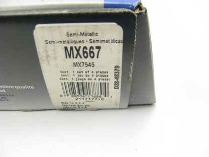 Wagner MX667 Rear Disc Brake Set - Semi-Metallic