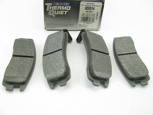 Wagner MX814 Rear Disc Brake Pad Set - Semi-Metallic