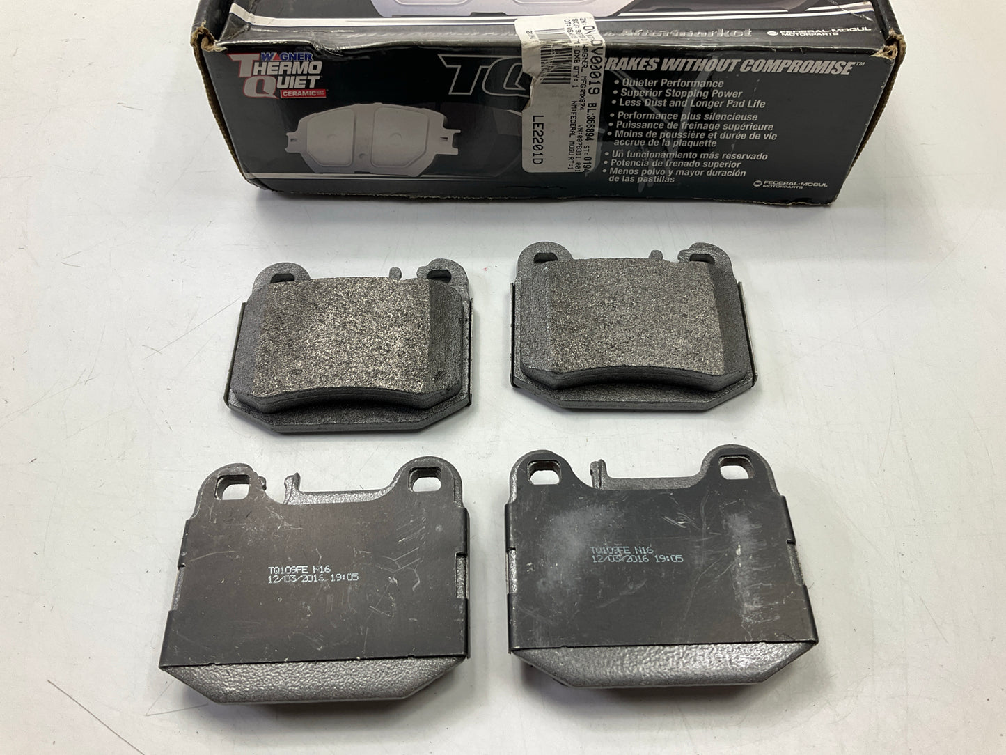 Wagner MX874 Rear ThermoQuiet Brake Pads For 2000-2001 Mercedes-Benz ML430