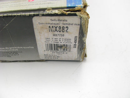 Wagner MX882 Front Disc Brake Set - Semi-Metallic